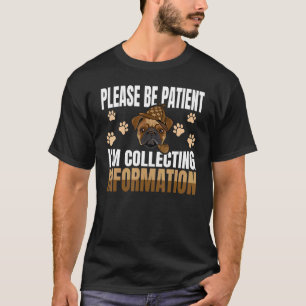 Pug Police Investigator True Crime Detective T-Shirt