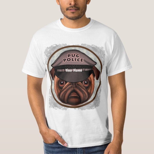 Pug Police T-Shirt (Front)