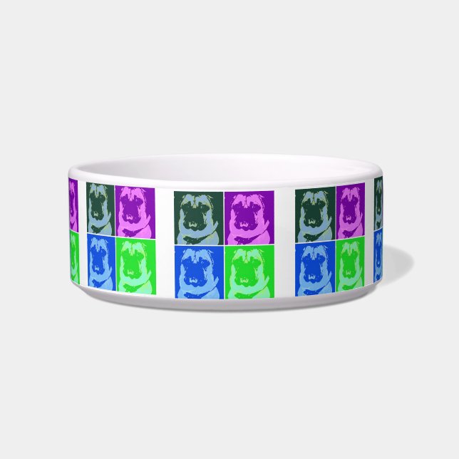 Pug Pop Art Bowl (Front)