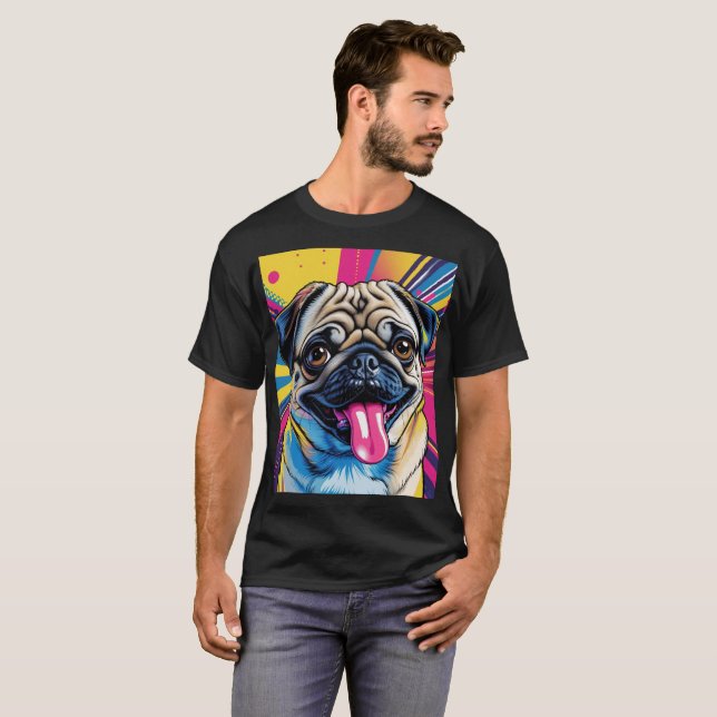 Pug Pop Art Shirt 01 (Front Full)