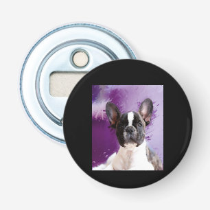 Pug Portrait Art Cute Pug Bottle Opener