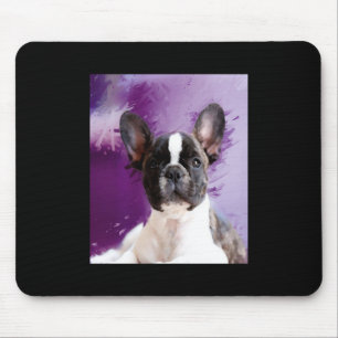 Pug Portrait Art Cute Pug Mouse Pad