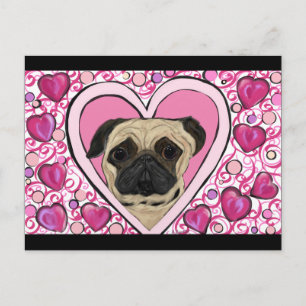 Pug Postcard