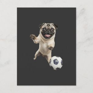 Pug postcard