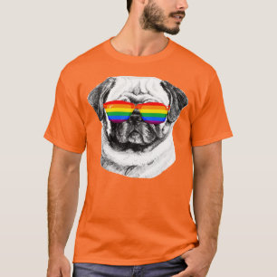 Pug Pride Sunglasses T-Shirt