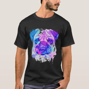 Pug, Pug watercolor, Pug Dog Painting Essential T- T-Shirt