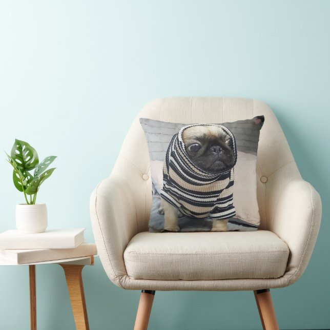 Pug Puppy  Cushion (Chair)