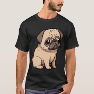 Pug Puppy Dog Kawaii Cartoon T-Shirt