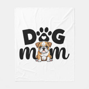 Pug Puppy Dog Mum Dog Lover Fleece Blanket