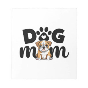 Pug Puppy Dog Mum Dog Lover Notepad