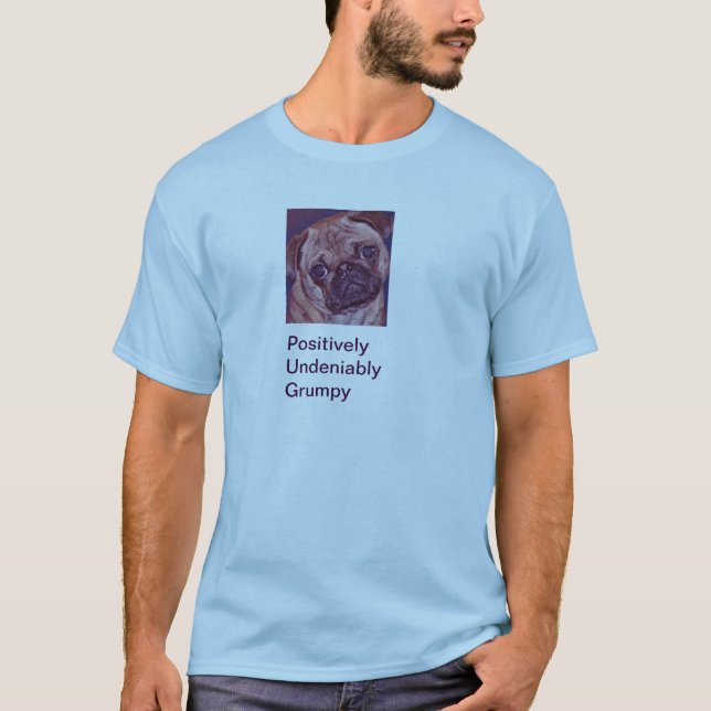 Pug Puppy Face Men'sT-shirt T-Shirt (Front)