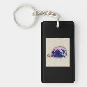 Pug Puppy Sketch Pug Dog Lovers Gift Key Ring