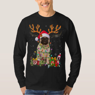 Pug Reindeer Family Matching Christmas Pyjamas Dog T-Shirt