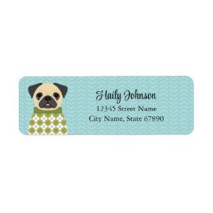 Pug Return Address Labels