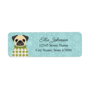 Pug Return Address Labels