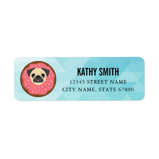 Pug Return Address Labels (Front)