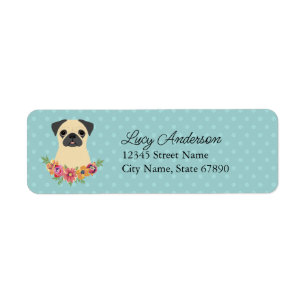 Pug Return Address Labels