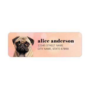Pug Return Address Labels