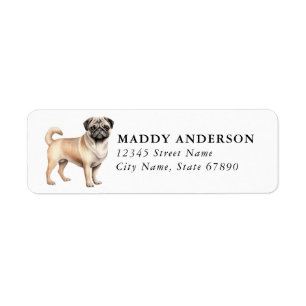 Pug Return Address Labels