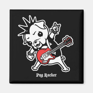 Pug Rocker Magnet
