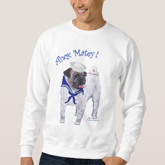 Pug Sailor Sweatshirt (Front)