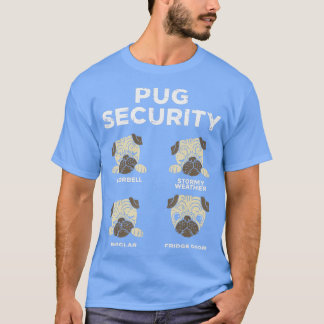 Pug Security Funny Animal Pet Dog Lover Owner Men  T-Shirt