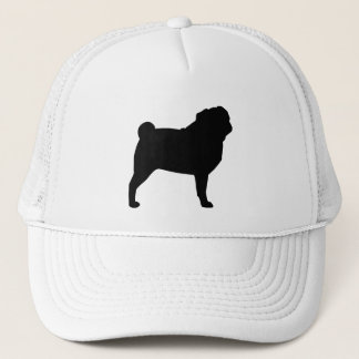 Pug Silhouette Trucker Hat