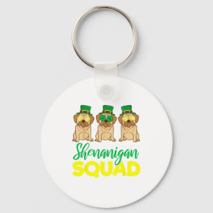 Pug Squad Funny Lucky St Patricks Day 2020 Team Gr Key Ring