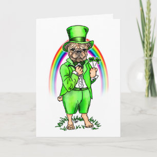 Pug St Patrick's Day Card
