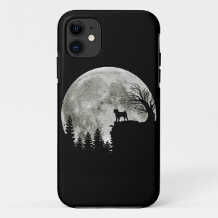 Pug Stand On Mountain Spooky Halloween Moon Case-Mate iPhone Case