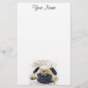 Pug Stationary Stationery