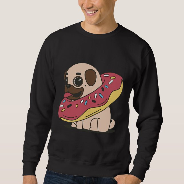 Pug sticker Classic T-Shirt 160 Sweatshirt (Front)