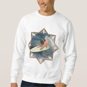 Pug Surfer Dude Sweatshirt