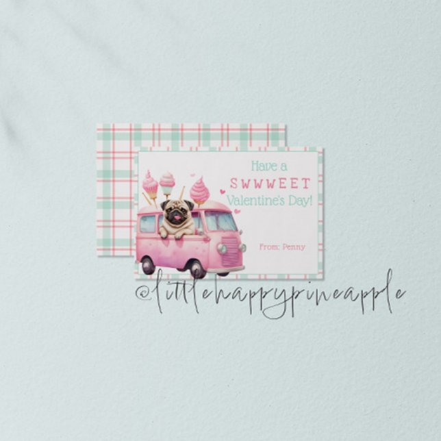 Pug sweet valentine's day card (Creator Uploaded)