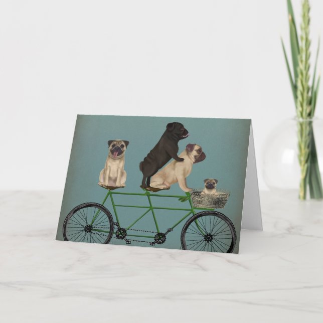 Pug Tandem Card (Front)