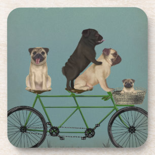 Pug Tandem Coaster