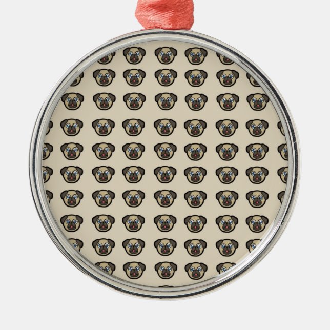 pug tile bg metal tree decoration (Front)
