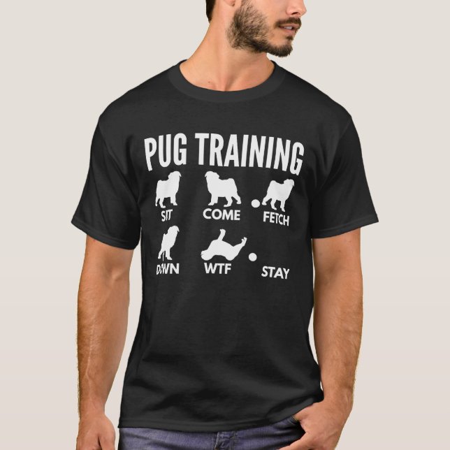 Pug Training - Pug Tricks Essential T-Shirt 166 (Front)