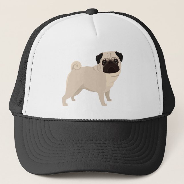 Pug Trucker Hat (Front)