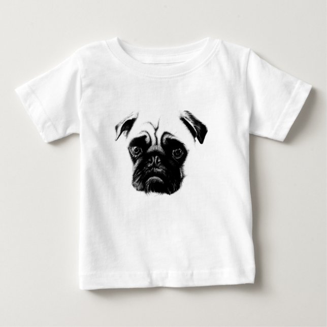 pug+tshirts baby T-Shirt (Front)