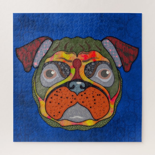 Pug ugly dog face Jigsaw Puzzle (Vertical)