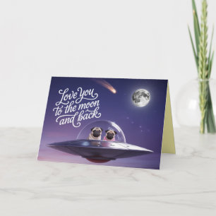 Pug Valentine Card