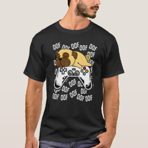 Pug Video Game Noob Oof Kids Boys Girls T-Shirt