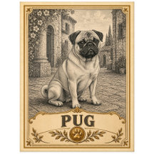 Pug, Vintage Heritage Dog