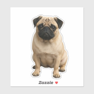 pug vinyl sticker
