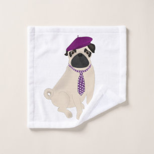 Pug Wash Cloth