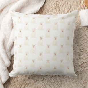 Pug (White) Cushion