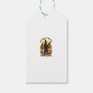 Pug Witch Howl-O-Ween Pawsome Pumpkin Gifts Hallow Gift Tags