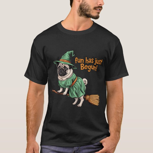 Pug Witch T-Shirt (Front)