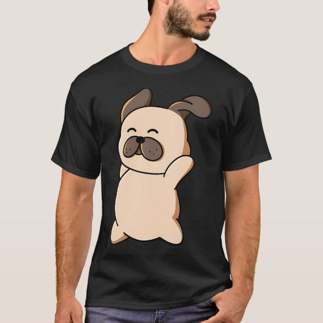 Pug with a Slice of Pizza T-Shirt (Front)